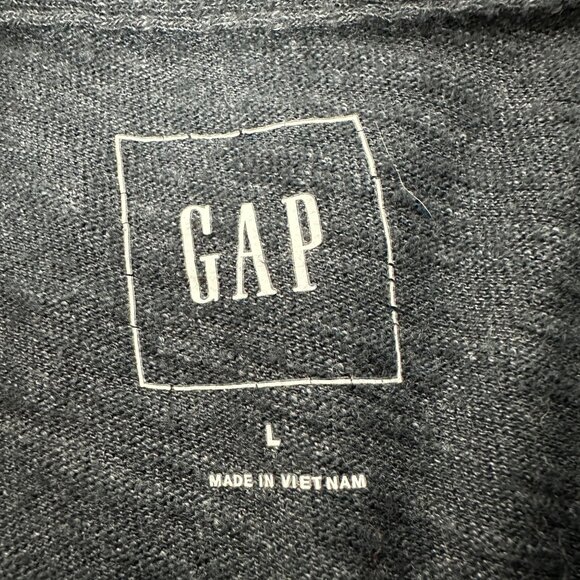 Gap Mens Black Polo Shirt Cotton Blend Size L Short Sleeve Casual Top - Picture 3 of 3